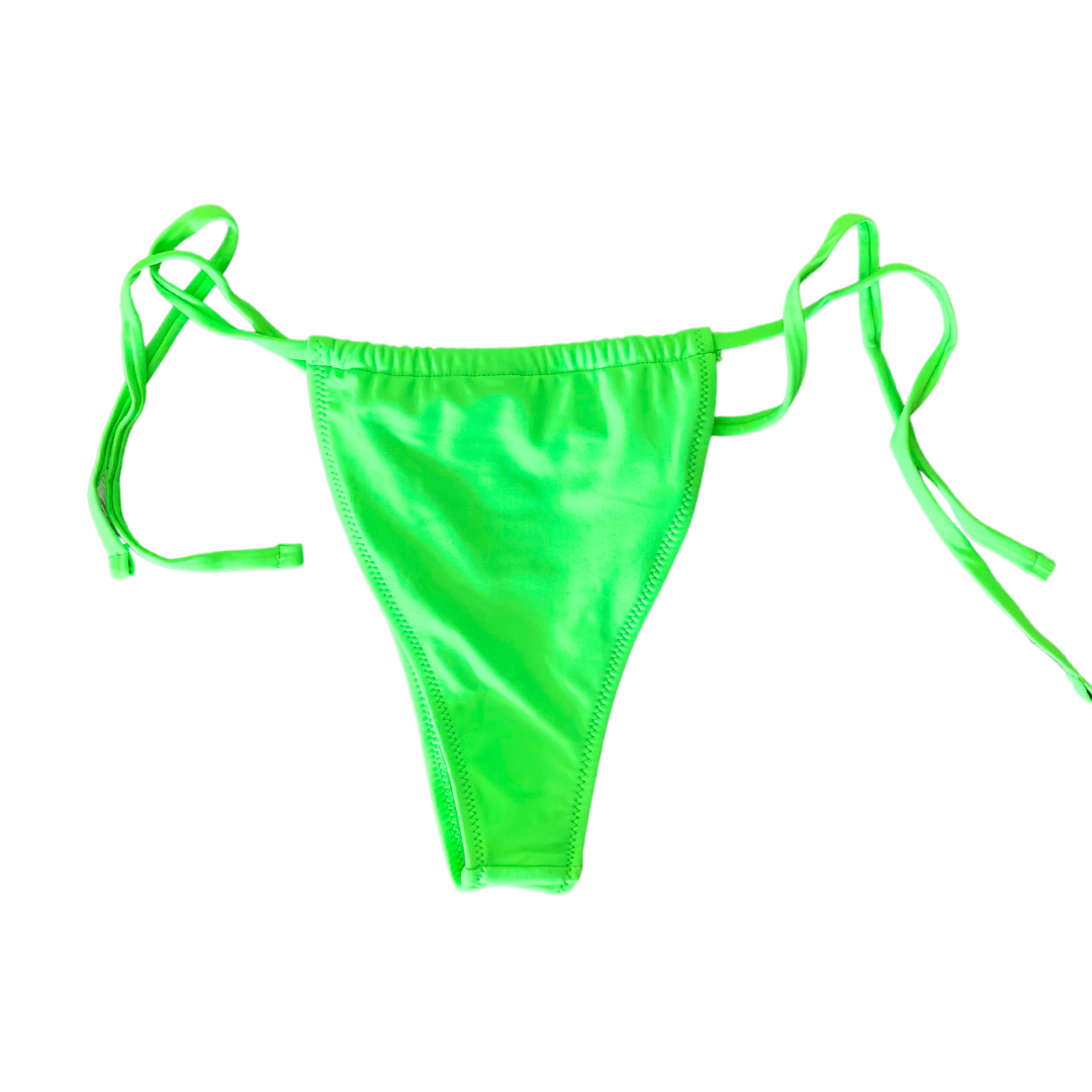 Neon Green String Bikini Bottom